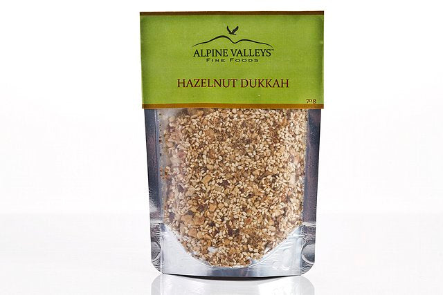 Hazelnut Dukkah 70 g – award-winning Australian seasoning blend with roasted hazelnuts, sesame seeds and spices, gluten-free and vegan-friendly