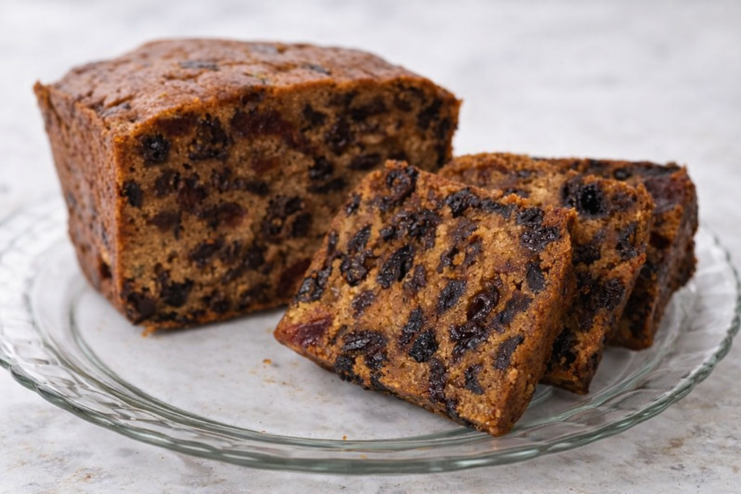 Rich fruit cake 500g whole loaf with slices, handmade in regional Australia